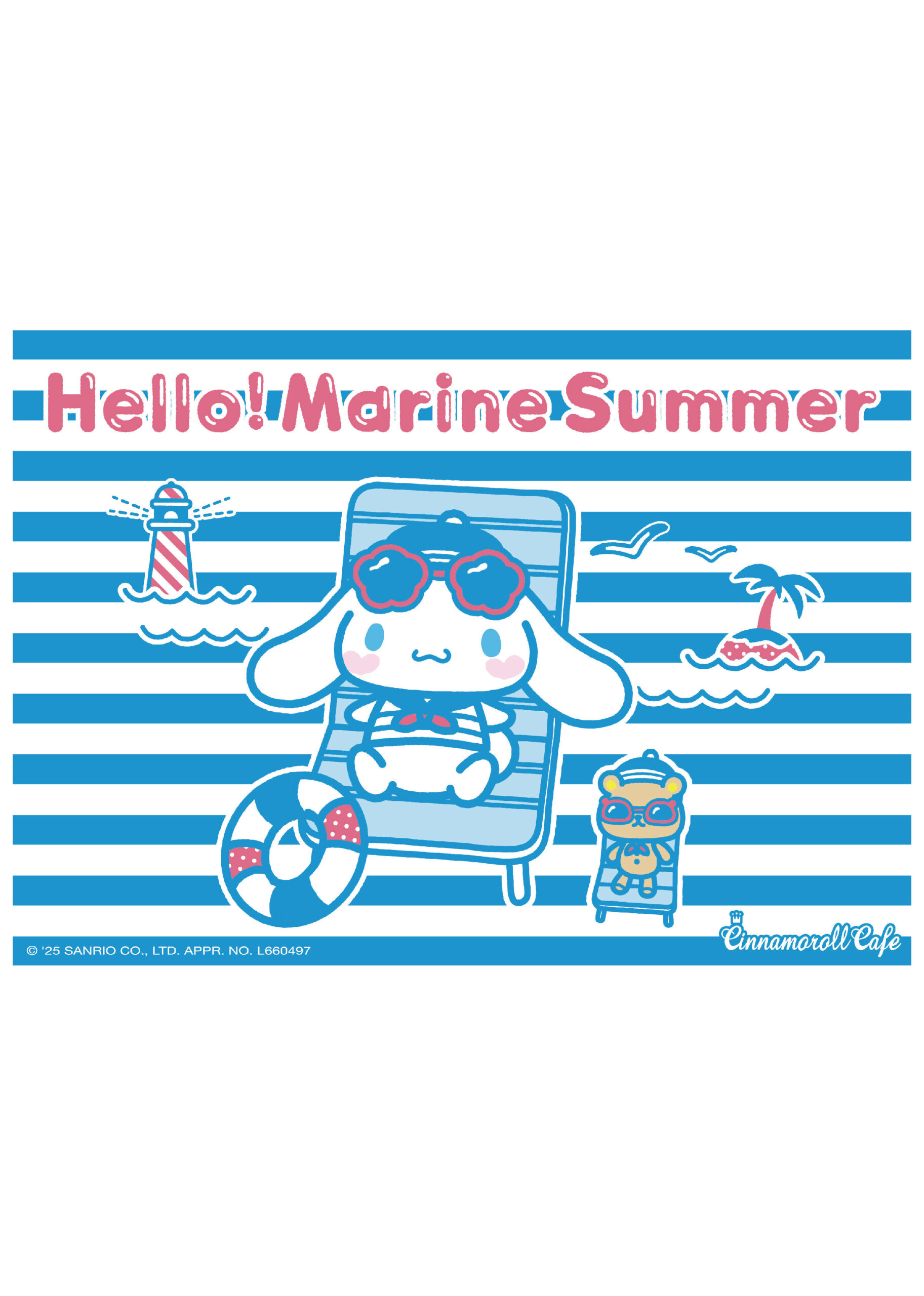 8/7(木)〜 シナモロール カフェ Hello! Marine Summer 開催♪