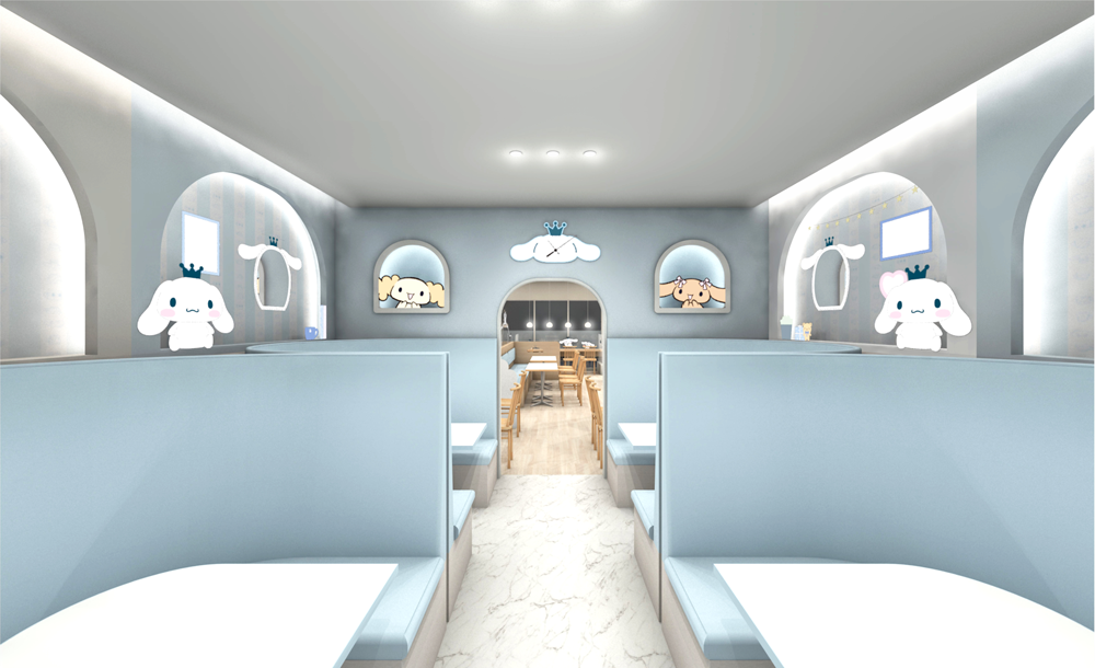 シナモロールカフェ福岡VIPルーム