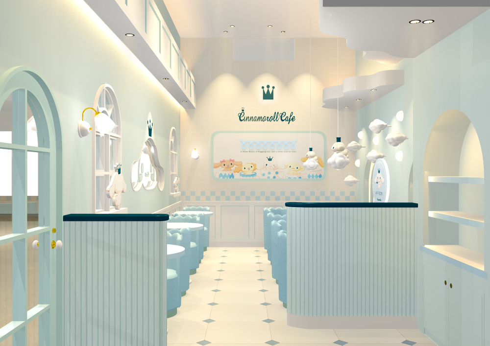 シナモロールカフェ新宿VIPルーム